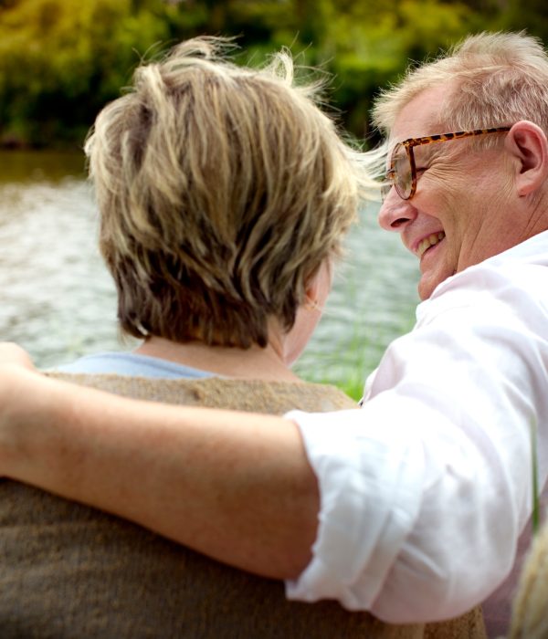 Mature couple hopelessly in love